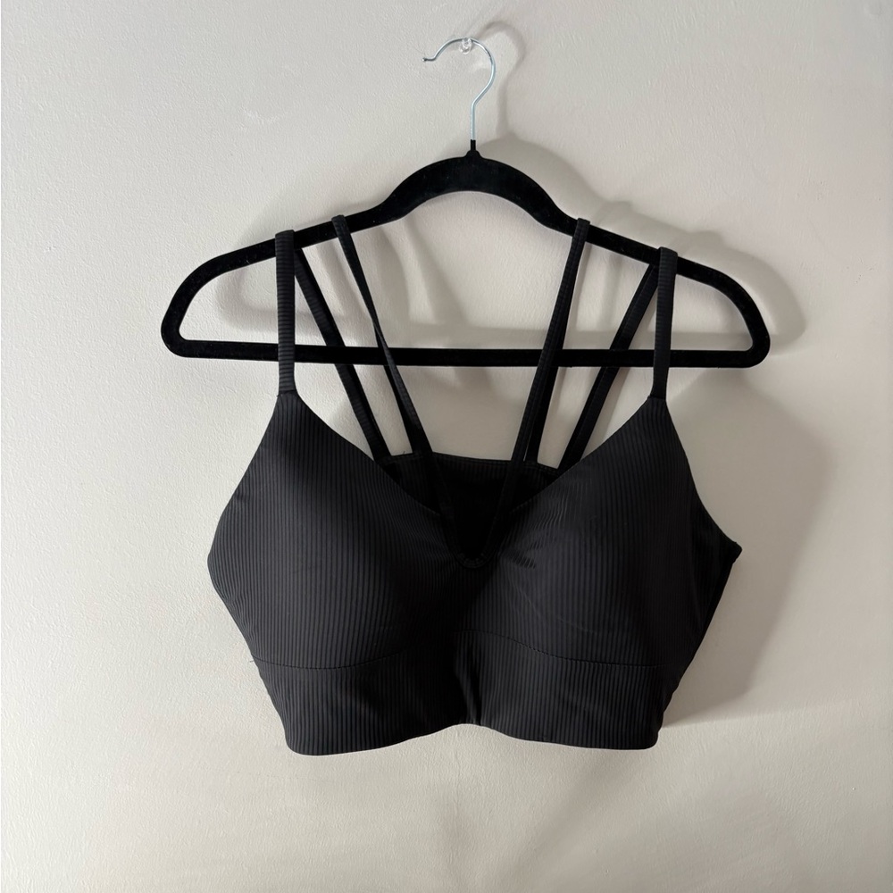 Lululemon Like a Cloud Ribbed Longline Bra Black